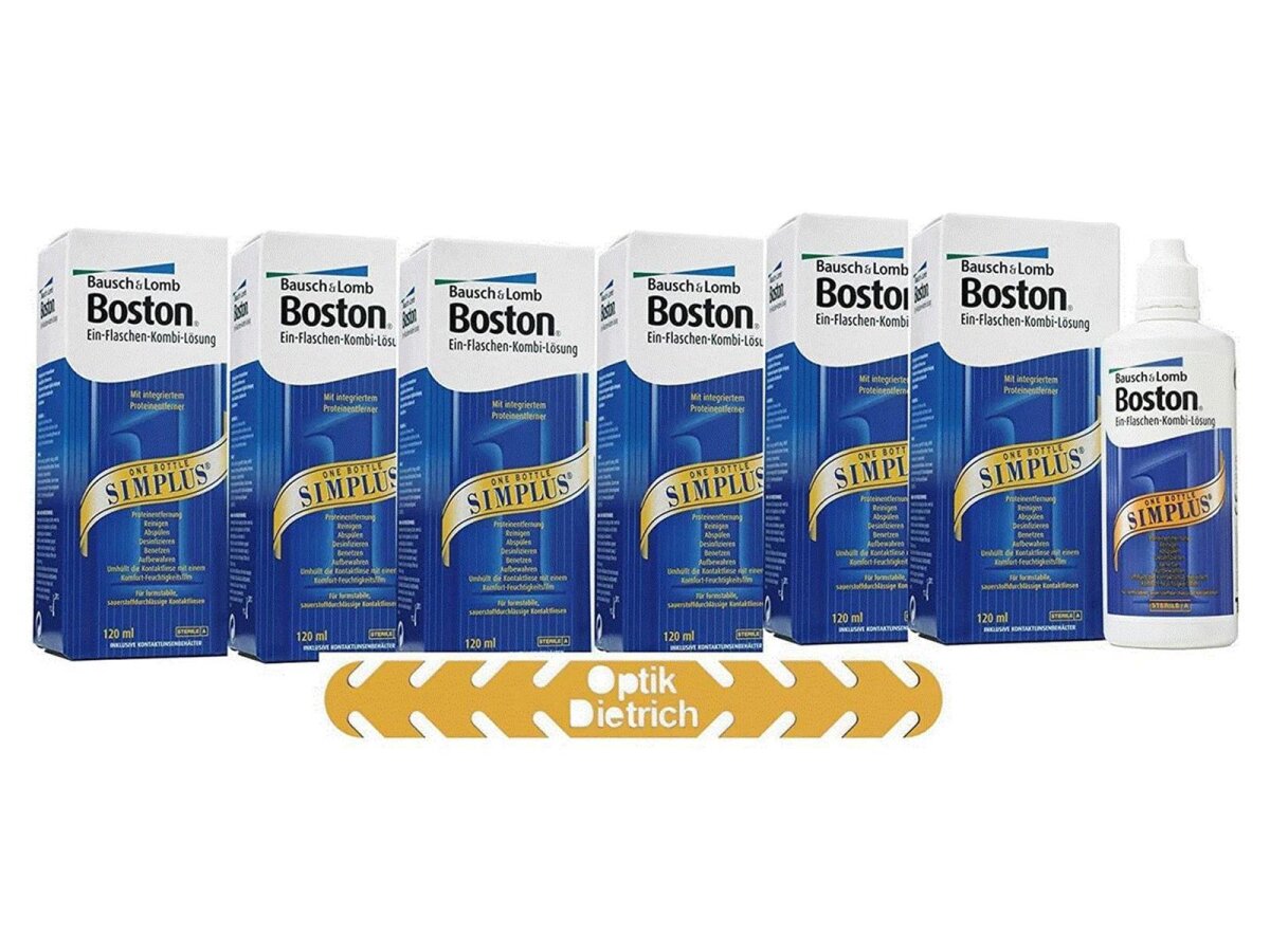 Boston Simplus Solution, 5 x 120 ml - Optiker-Dietrich.de Ihr Onlines
