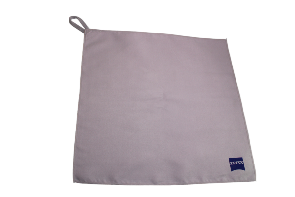 ZEISS Brillenputztuch - Optiker-Werkstatttuch aus Mikrofaser (37x37cm) mit Aufhänger