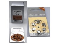 Signia 312er Hörgeräte Batterien 60 Stück...