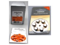 Signia 13er H&ouml;rger&auml;te Batterien 60 St&uuml;ck...