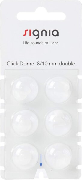 Signia Click Dome 8/10 mm double 6er Blister