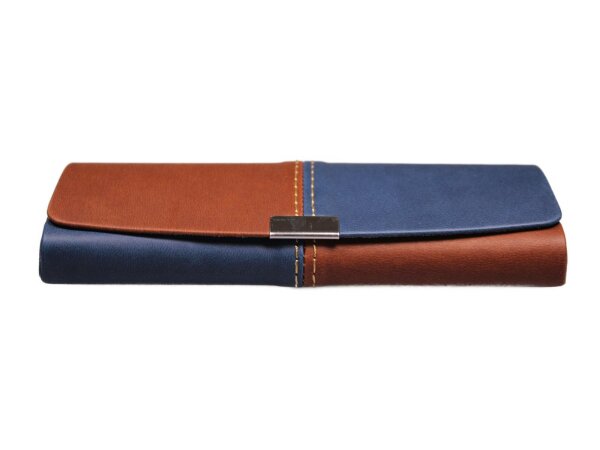 Brillenetui Pascal Braun-Blau