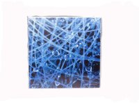 Mikrofasertuch &quot;Wassertropfen im Blauen Netz&quot;...