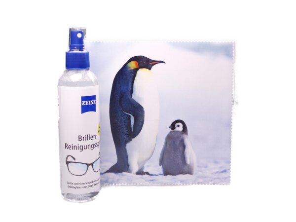 Mikrofasertuch &quot;Pinguin mit Kind&quot;  Gr&ouml;&szlig;e 18,5*18,5 cm von La Kelnet