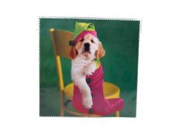 Mikrofasertuch &quot;Hund in Nickolaussocke&quot;...