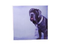 Mikrofasertuch &quot;Hund mit Krawatte&quot;  Gr&ouml;&szlig;e 18,5*18,5 cm von La Kelnet