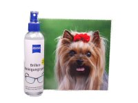 Mikrofasertuch &quot;Yorkshire Terrier mit roter...