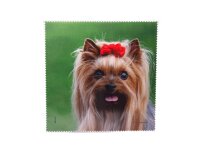 Mikrofasertuch &quot;Yorkshire Terrier mit roter...