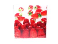 Mikrofasertuch &quot;Erdbeeren&quot;  Gr&ouml;&szlig;e...