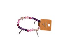 MerryDesign Arm-/Fu&szlig;band Lila/Wei&szlig;/Pink mit...