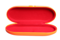 Hartschalen Etui von Optiker Dietrich Neonorange