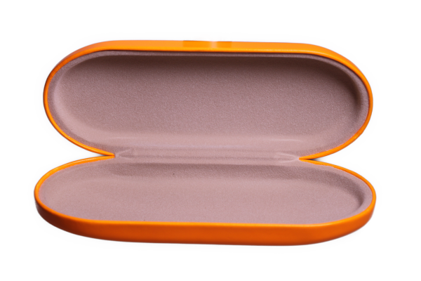 Hartschalen Etui von Optiker Dietrich Orange