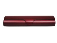 Alu Etui von Optiker Dietrich in Bordeaux Rot