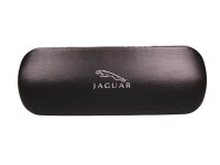 Etui von Jaguar in gl&auml;nzenden Schwarz mit Silbernen...