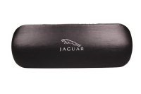 Etui von Jaguar in gl&auml;nzenden Schwarz mit Silbernen...