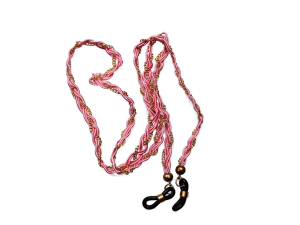 Brillenband Pink & Gold Nr. 59