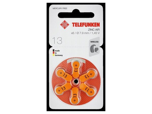 Telefunken Hörgeräte Batterien Größe 13er (300 Stück) SALE!