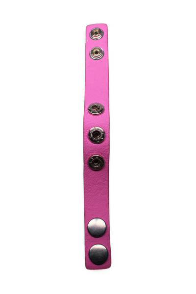 Click Button Armband Pink