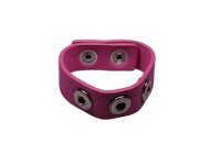 Click Button Armband Pink