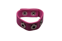 Click Button Armband Pink