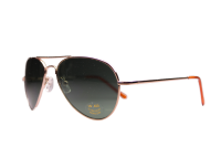 Piloten Sonnenbrille mit Federscharnier in Gold