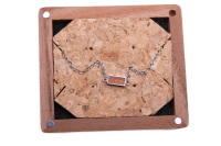 Holzkern Armband Koa/Silber