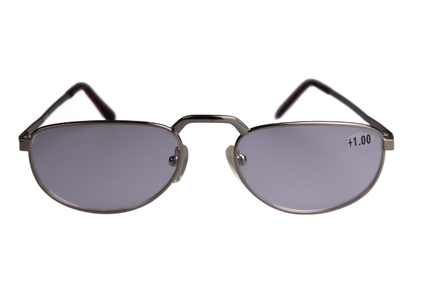 Lesebrille R07 Silber + 1.00