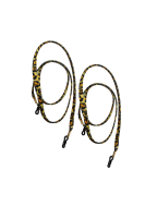 Modische Brillenb&auml;nder 2er Set in Leopardenoptik I