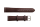 Uhrenband Dunkelbraunes glattes Leder 18 mm