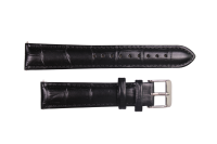Uhrenband Schwarz gl&auml;nzend 18 mm