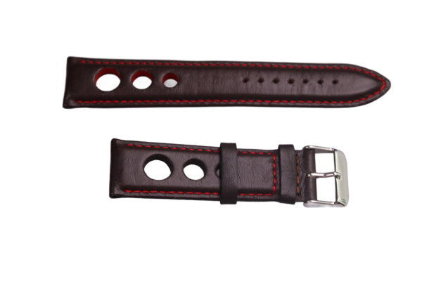 Uhrenband Braun & Rot 22  mm