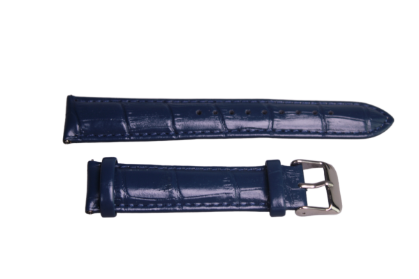Uhrenband Dunkelblau Glänzend 20 mm