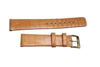 Uhrenband Krokoleder Orange 20 mm