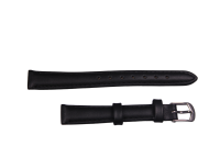 Uhrenband Glattleder Schwarz 12 mm