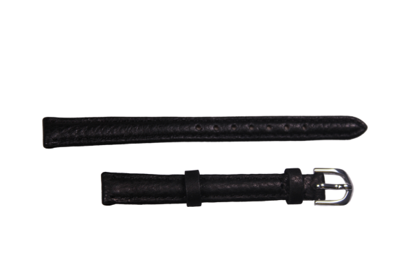 Uhrenband Rauleder Schwarz 8 mm