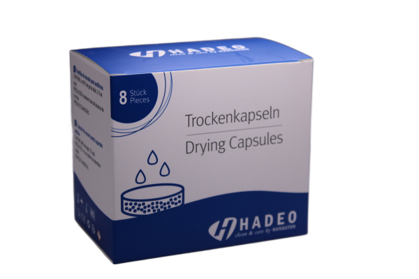 Trockenkapseln für Hörsysteme von Hadeo