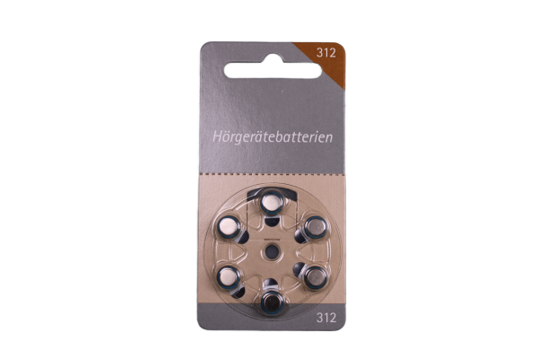 Hörex Basic Batterien 312er - 6 Batterien