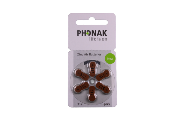 Phonak Hörgeräte Batterien 312er - 30 Batterien