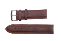 Uhrenband aus Leder Dunkelbraun 22 mm