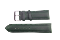 Uhrenband aus Leder in Gr&uuml;n 24 mm