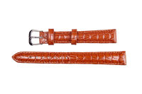 Uhrenband aus Leder in Hellbraun 14 mm