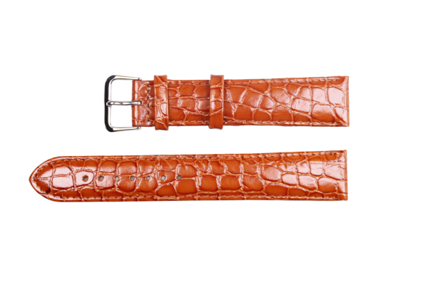 Uhrenband aus Leder in Hellbraun 18 mm
