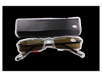 Randlose Fertiglesebrille mit Braunen Gl&auml;sern in...