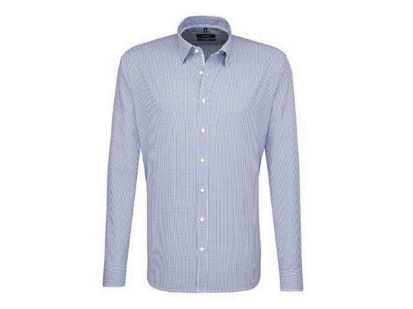 Seidensticker Herren Businesshemd Tailored B&uuml;gelfrei - Blau (Blau 15),41 cm
