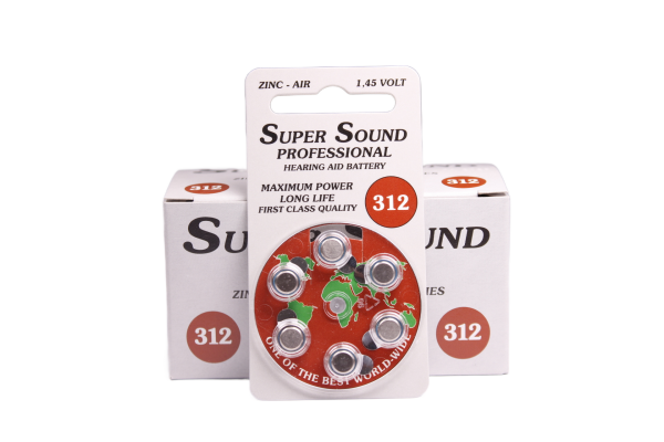 Hörgeräte Batterien Größe 312 60 Stück von Super Sound