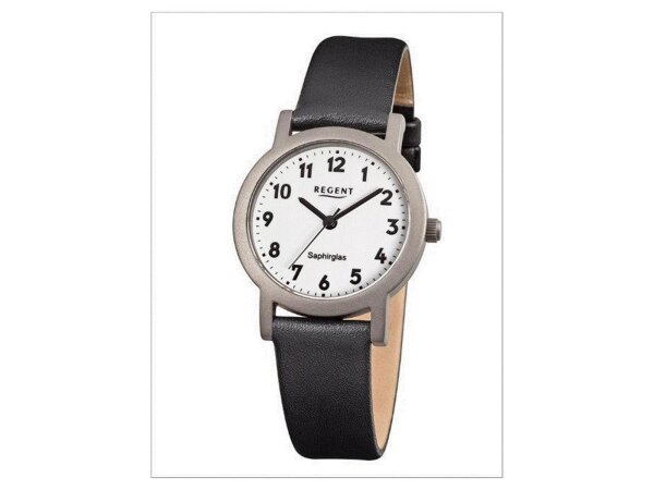 Regent 12090261 ? Uhr, Lederband schwarz