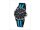 Regent Kinder Armbanduhr Textil Stoff-Armband schwarz blau Quarz-Uhr Ziffernblatt schwarz URF1126