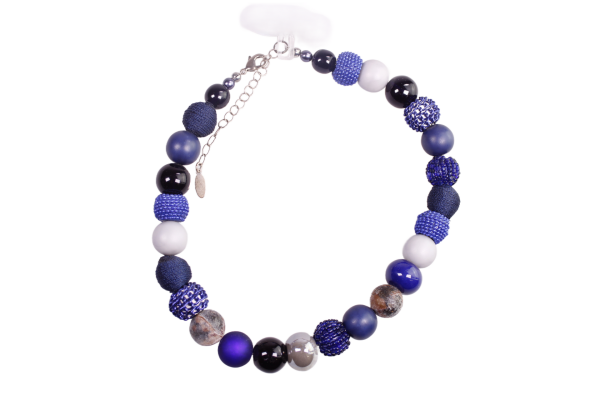 Stephisimo Damen Kette Bollywood Black Blue *SALE*