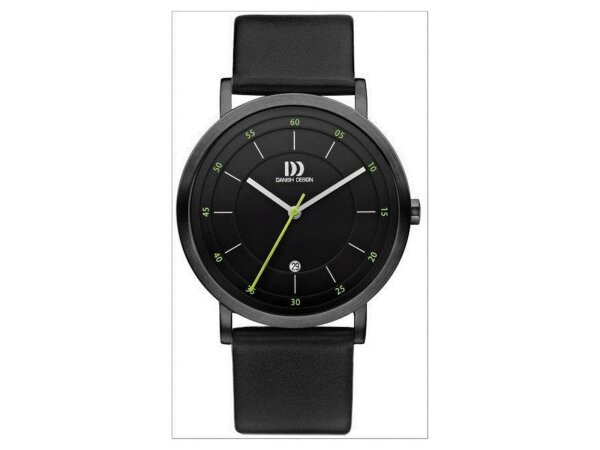 Danish Design Herren Analog Quarz Uhr mit Leder Armband 3314528