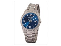 Herren-Uhr Regent mit Titan (Metall)-Armband grau silber...